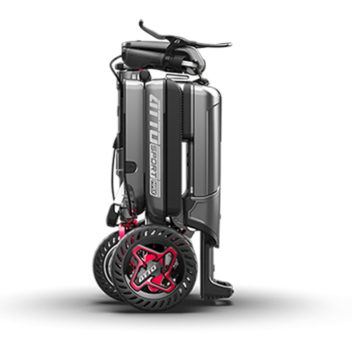 Movinglife ATTO Sport foldbar el-scooter – sammenfoldet set fra siden