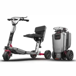 Movinglife ATTO Sport foldbar el-scooter – sammenfoldet og køreklar
