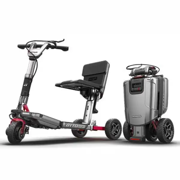 Movinglife ATTO Sport foldbar el-scooter – sammenfoldet og køreklar