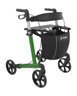 Leopard rollator i grøn med 62 cm sædehøjde