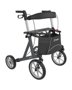 Lion rollator fra Mobilex i antracitgrå med sæde