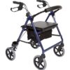 Impala rollator fra Mobilex i blå-metallic