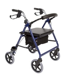 Impala rollator fra Mobilex i blå-metallic