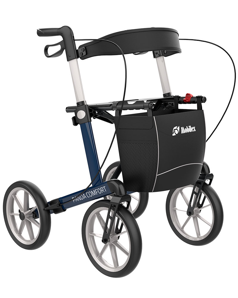Panda Comfort rollator fra Mobilex i mørkeblå
